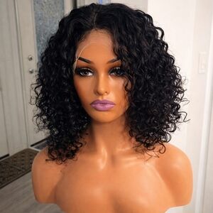 Curly Black Wig for Women